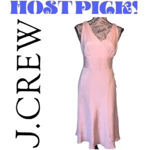 J Crew Special Occasion Dress Silk Blush Pale Pink NWT Size 12 Petite.